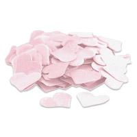 Confetti pink heart-shaped petals