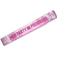 Confetti Pink Hen party 5m ribbon