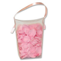Pink petal confetti bag