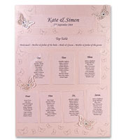 Confetti Pnk pearl butterfly table planner kit