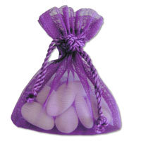 Confetti purple favour sachets pk10