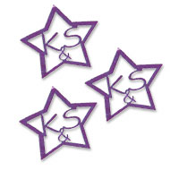 Confetti purple star personalised metallic confetti