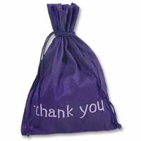 Confetti Purple thank you large gift bag