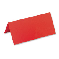 Confetti red coloured place cards