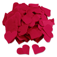 Confetti red heart paper confetti