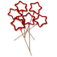 Confetti Red star sparklers