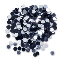 Confetti silver & black small metallic dots