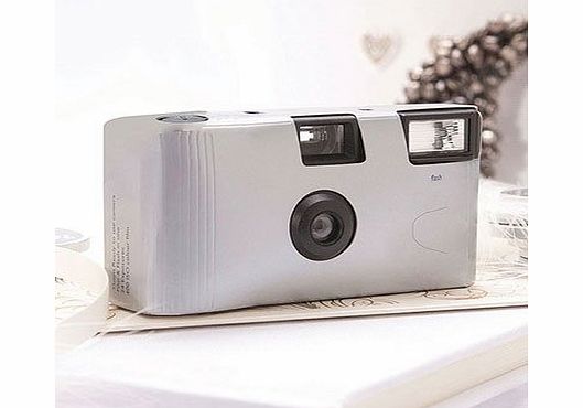 Confetti Silver Disposable Cameras - 10 Pack