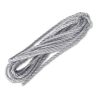 silver metallic cord