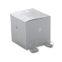 Confetti Silver petal cube favour boxes-boxes of 10