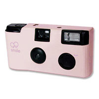 Confetti single pink cameras