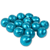 Confetti Turquoise chocolate balls - bulk bag
