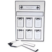 Confetti White and black table planner kit