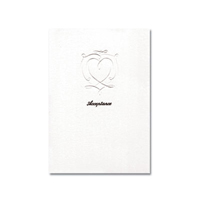 Confetti white elegance acceptance card
