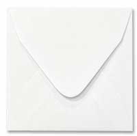 White mini lily pad envelope (to fit mini lily outer and insert) W110 x H111mm pk of 10