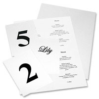 Confetti White printable A6 table/menu cards W105 x H148mm pk of 24