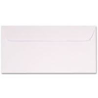 White recycled DL envelope pk of 10