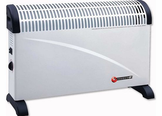  Convector Heater Electric 2 Heat Settings 2kW White and Black Ref CRH6139C/H / (new model ES13