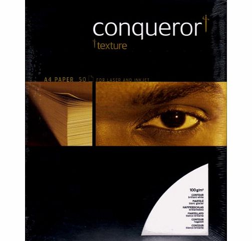 Conqueror 50 A4 Conqueror Contour (Hammer Finish) Brilliant White Paper - Premium Office Paper