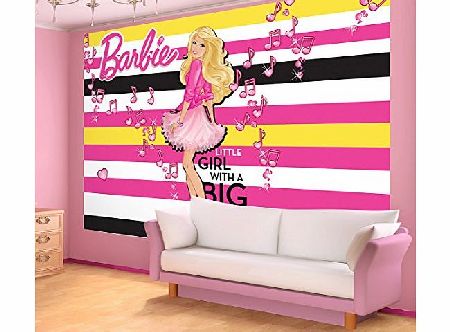Consalnet Barbie ``Little Girl with a Big Dream Wallpaper Mural