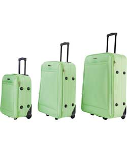 3 Piece EVA Luggage - Lime
