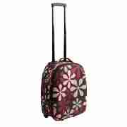 mocca floral, small trolley case