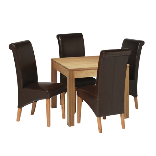 90cm Dining Table with 4 Bonded