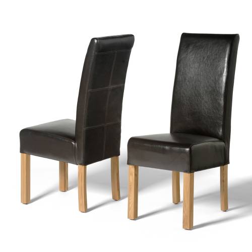 Contemporary Oak Chair Full Leather 303.237