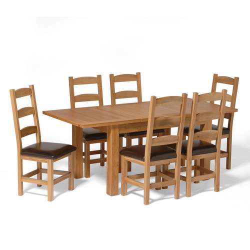 Small Dining Set with 6 Amish