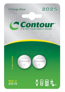 Contour CR2025 Battery - x2 Pack