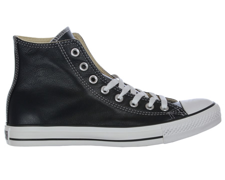 All Star CT Black Leather Trainers