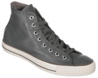All Star Hi Charcoal/White Leather