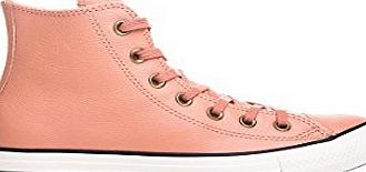 Converse All Star Hi Leather Trainers Pink Blush Fur Black - 6 UK
