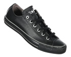 Converse All Star Ox Black/Grey Leather Trainers
