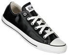 Converse All Star Ox Black/White Leather Trainers