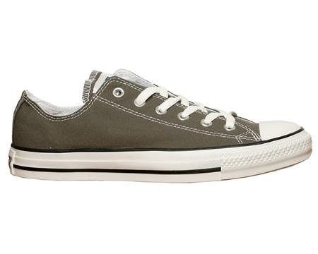 All Star Ox Charcoal Grey Canvas Trainers