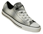 Converse All Star Ox Grey Plaid Canvas Trainers
