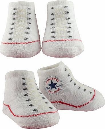 Baby Booties Socks - White / White