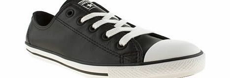 Black As Dainty Leather Trainers