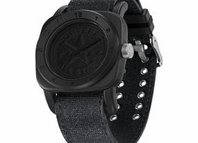 Converse Black dial and canvas strap watch