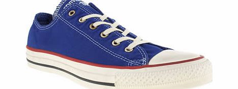 Converse Blue All Star Ox Well Worn Trainers