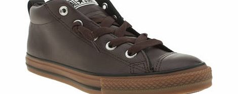 Converse brown all star street mid boys youth