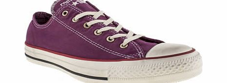 Converse Burgundy All Star Well Worn Trainers