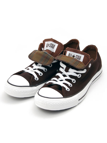 Converse Chocolate All Star Ox Double Tongue Trainer
