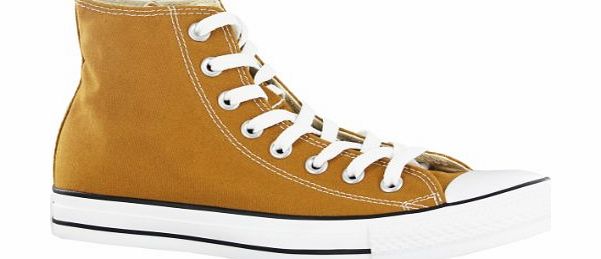 Chuck Taylor All Star Hi 139785F Unisex Laced Canvas Trainers Brown - 5