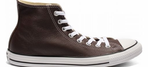 CT All Star Hi Brown Leather Trainers