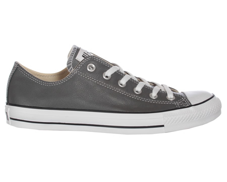 CT All Star Ox Grey Leather Trainers