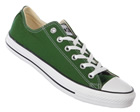 CT Spec OX Green/White Canvas Trainers