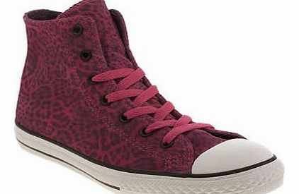 Converse kids converse pink all star animal girls youth
