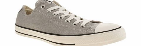 Converse Light Grey Good Wash Oxford Trainers
